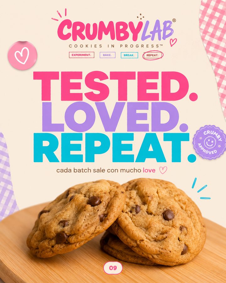 Tested. Loved. Repeat. — publicación de @crumbylab_